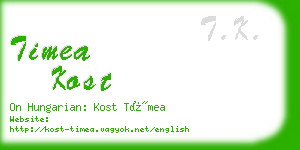 timea kost business card